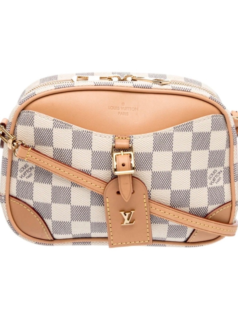 Authentic Louis Vuitton Deauville Mini Damier Azur Crossbody Bag-great condition